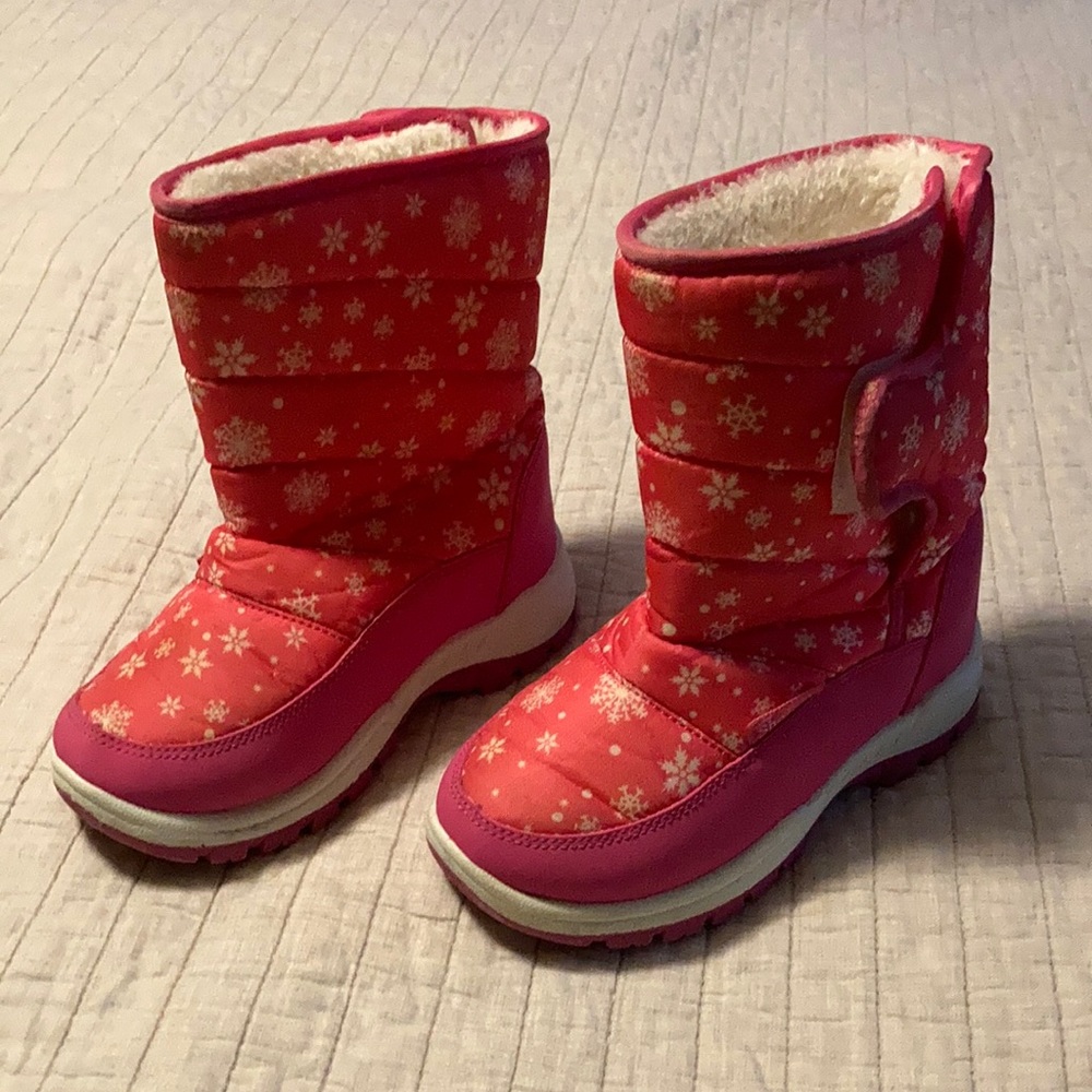 Girls Pink Snow Boots